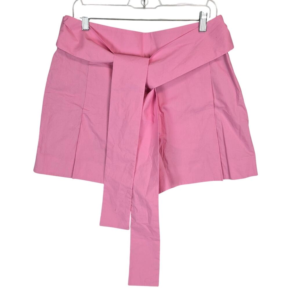 J. Crew Pink Tie Shorts Sz 14 Pleated Whimsy Fairy Summer Feminine Coquette NWT